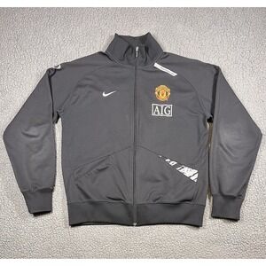 Manchester United 2009 2010 Football Soccer Nike Track Jacket Men's L 237936-010